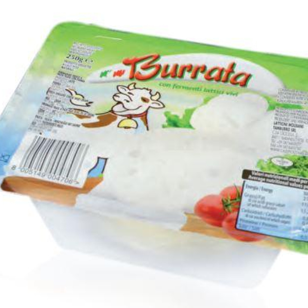 BURRATA 250 GR VASC. T.