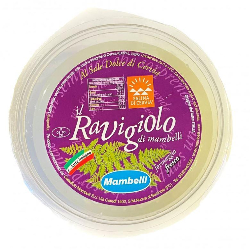 RAVIGIOLO BIANCO AL SALE SCOLAP. 1.1 KG C.A.