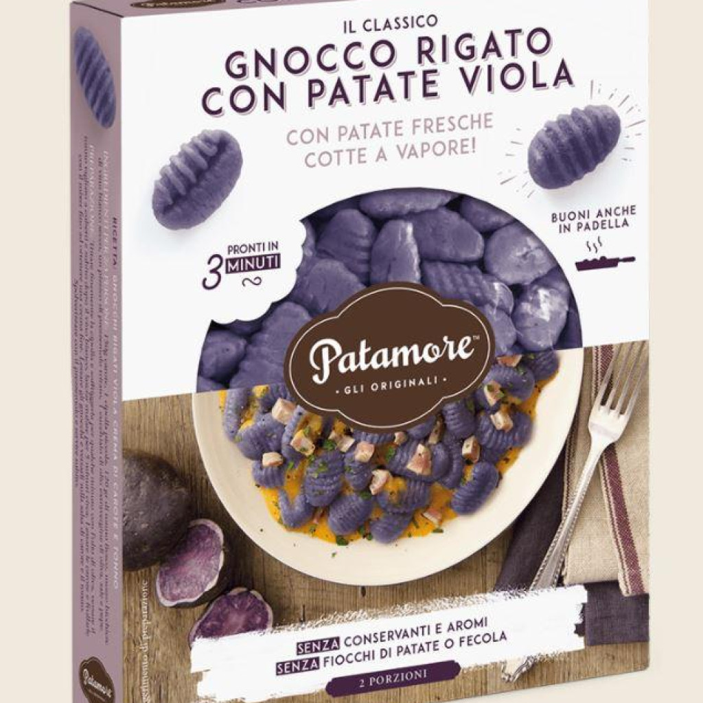 GNOCCHI A POLPA VIOLA DI PATATE FRESCHE RIGATI 400 GR