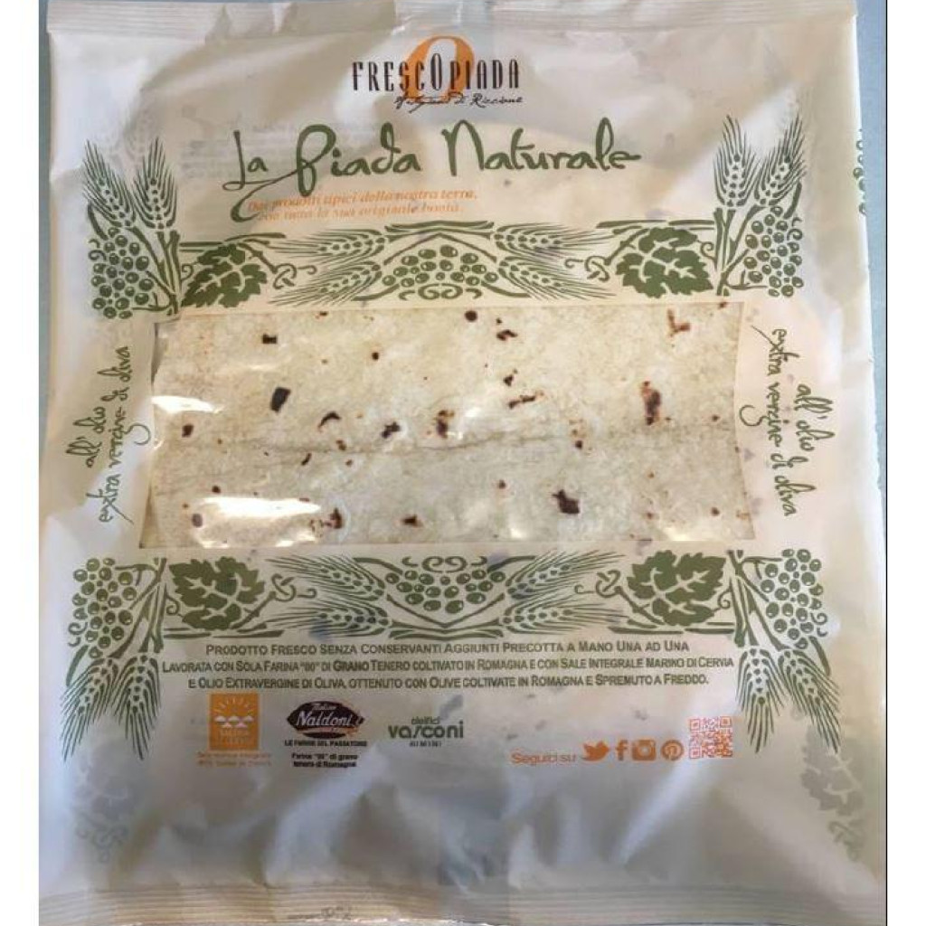 LA PIADA NATURALE 300 gr con  EVO