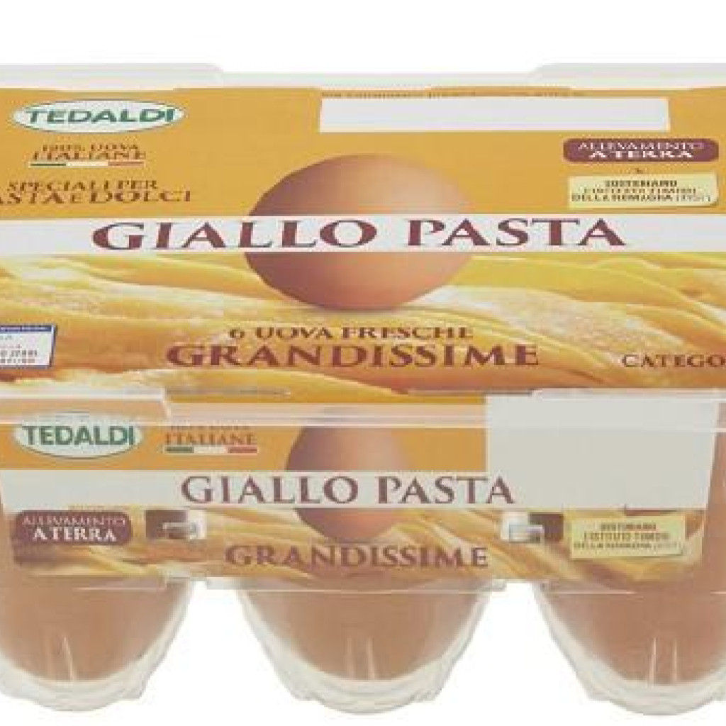 UOVA XL PASTA GIALLA X 6 ALLEVATE A TERRA