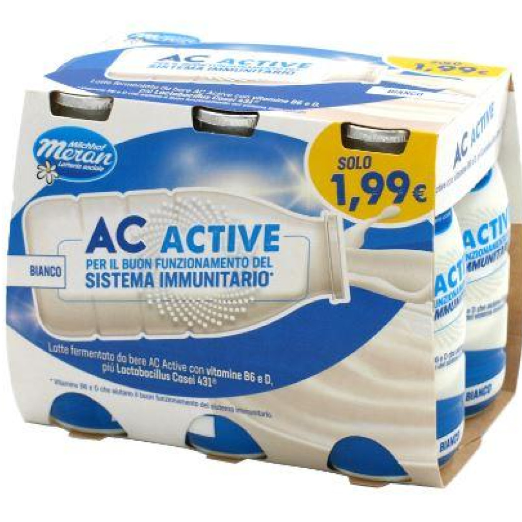 LATTE FERM.AC ACTIVE BIANCO 6X100GR