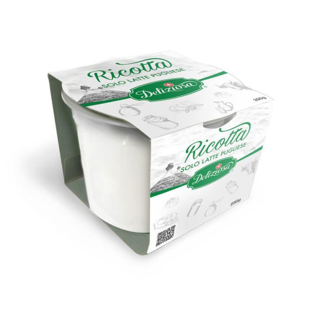 RICOTTA 250 GR. BICCHIERE MONO DELIZIOSA