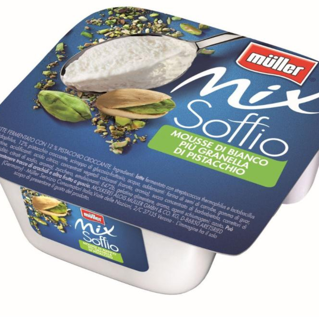 MIX SOFFIO MOUSSE BIANCO E PISTACCHIO 120 GR