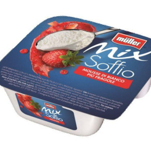 MIX SOFFIO MOUSSE BIANCO E FRAGOLA 120 GR