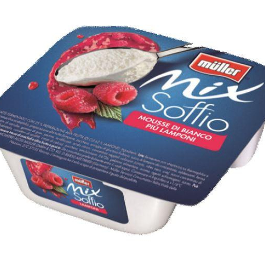 MIX SOFFIO MOUSSE BIANCO E LAMPONE 120 GR